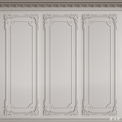 White Classic Interior Wall Photography Backdrop SBH0387