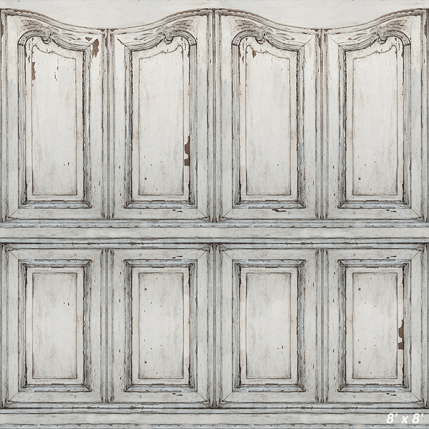 Vintage Dramatic White Wall Photography Backdrop SBH0395