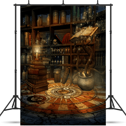 Fantasy Room With Magic Books Photography Backdrops SBH0396