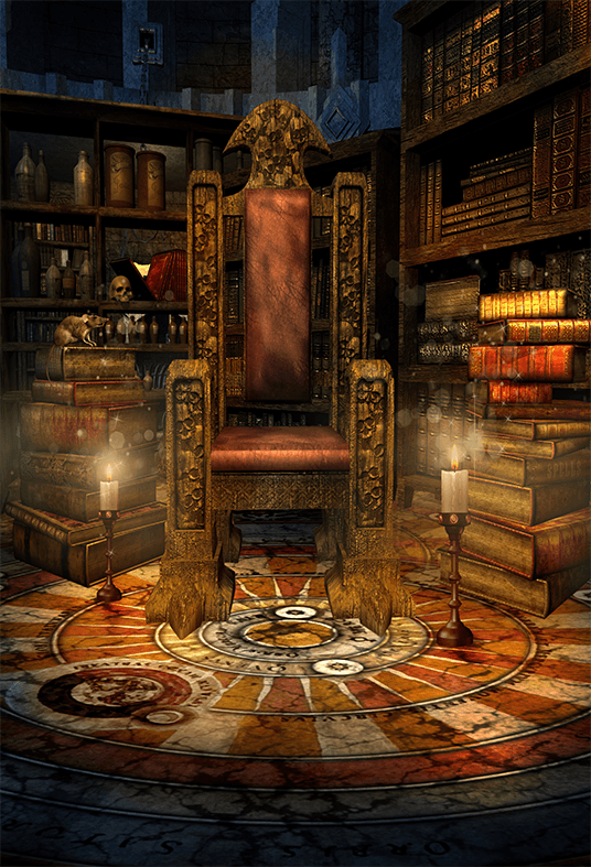 Fantasy Room With a Chair Backdrop for School SBH0397