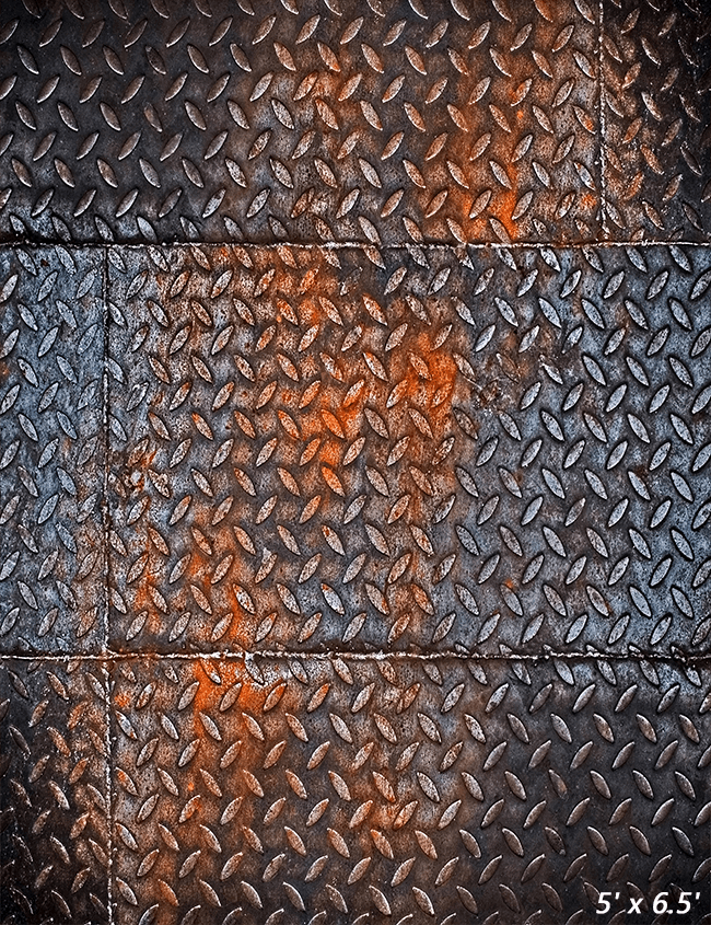 Rusty Diamond Metal Texture Fabric Photography Backdrop SBH0422