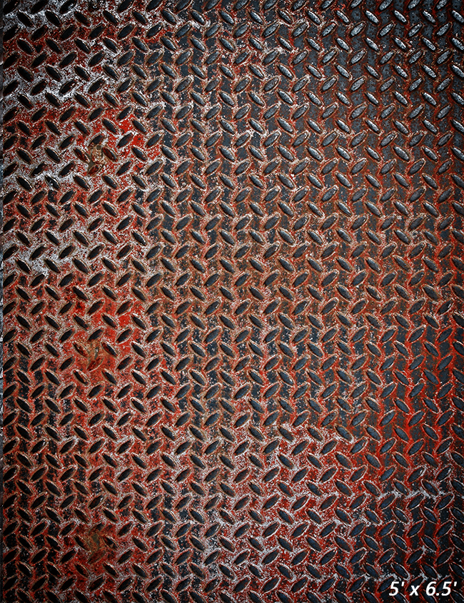 Rusty Metal Plate Texture Fabric  Photography Backdrop SBH0423