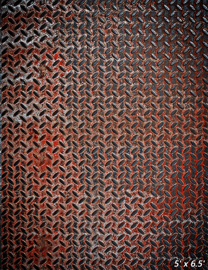 Rusty Metal Plate Texture Fabric  Photography Backdrop SBH0423