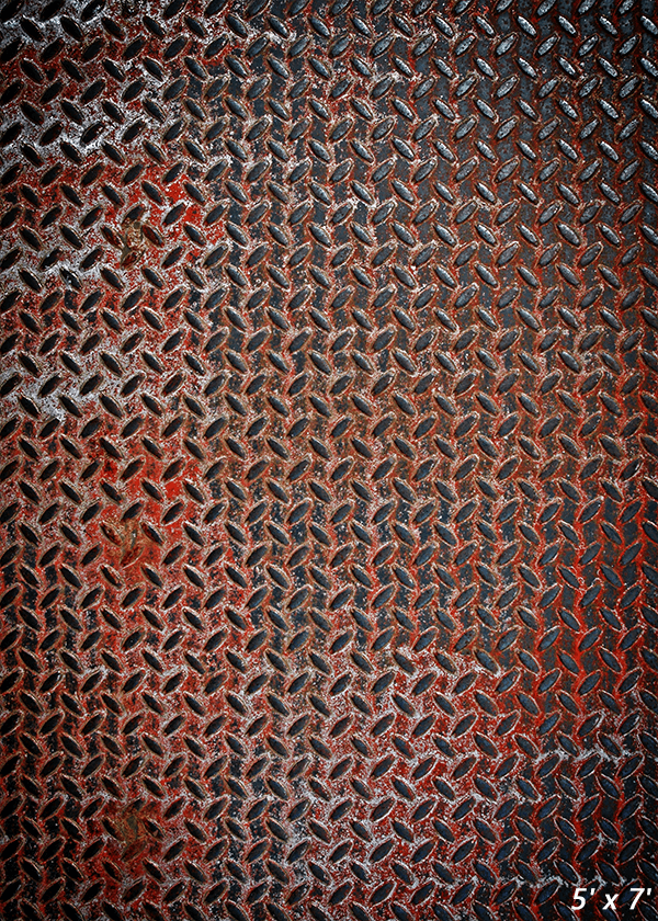 Rusty Metal Plate Texture Fabric  Photography Backdrop SBH0423