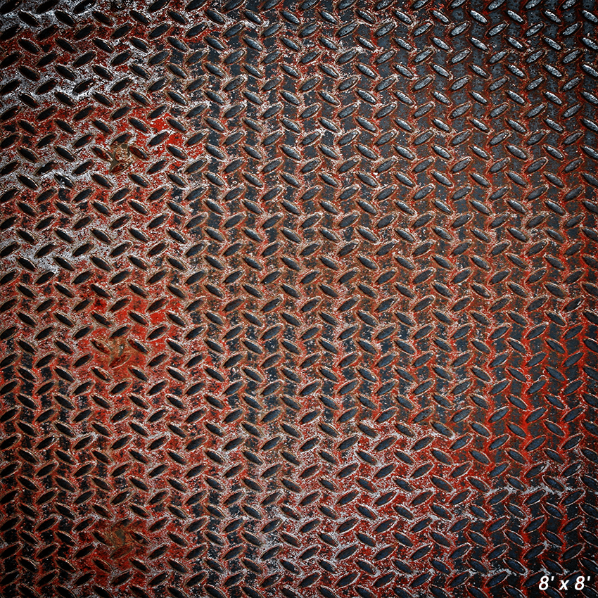 Rusty Metal Plate Texture Fabric  Photography Backdrop SBH0423