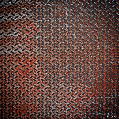 Rusty Metal Plate Texture Fabric  Photography Backdrop SBH0423