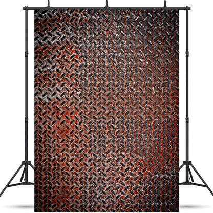 Rusty Metal Plate Texture Fabric  Photography Backdrop SBH0423