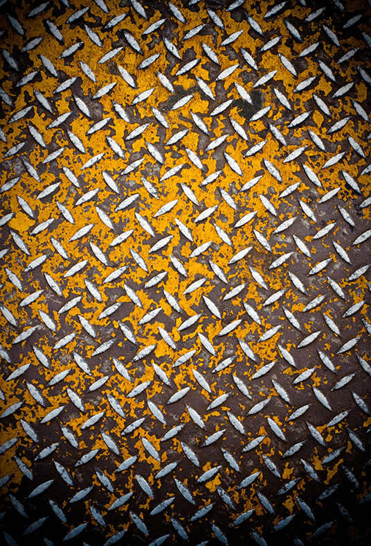 Yellow Rusty Metal Fabric Photography Backdrop SBH0424