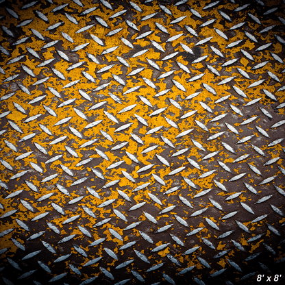 Yellow Rusty Metal Fabric Photography Backdrop SBH0424