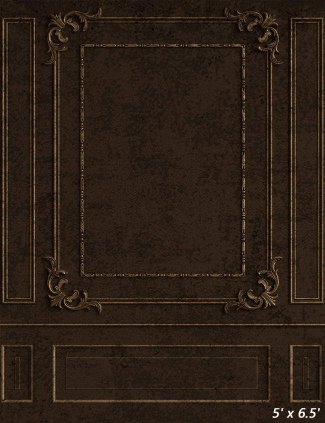 Classic Brown Interior Wall Fabric Photo Backdrop SBH0426