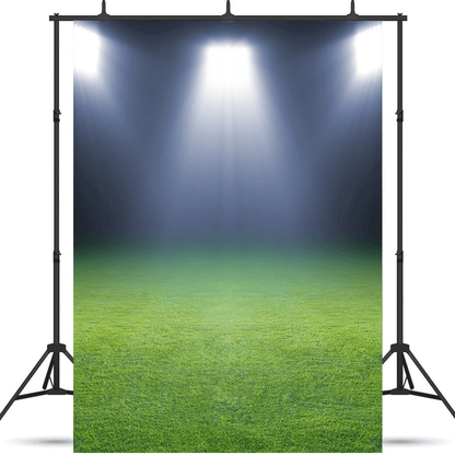 Green Soccer Field Fabric Backdrop for Photoshoot SBH0458