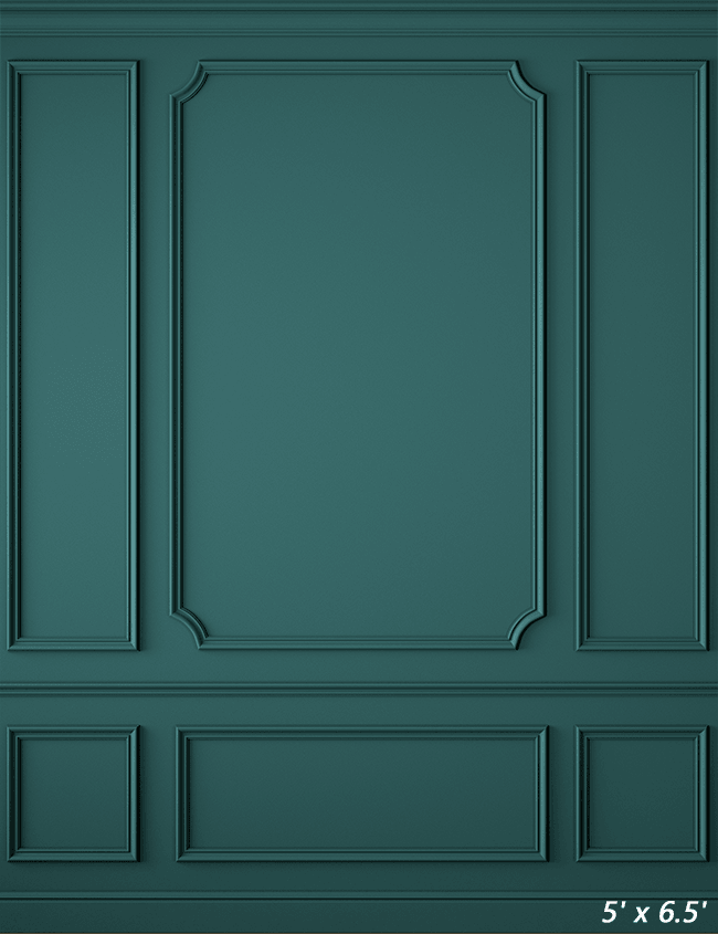 Modern Classic Green Interior Wall Backdrop SBH0459