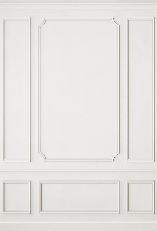 Modern Classic White Interior Wall Backdrop SBH0460