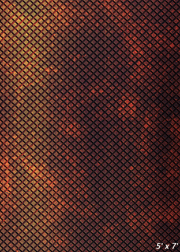 Geometric Grid Rusty Backdrop for Photoshoot SBH0464
