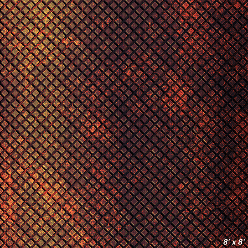 Geometric Grid Rusty Backdrop for Photoshoot SBH0464
