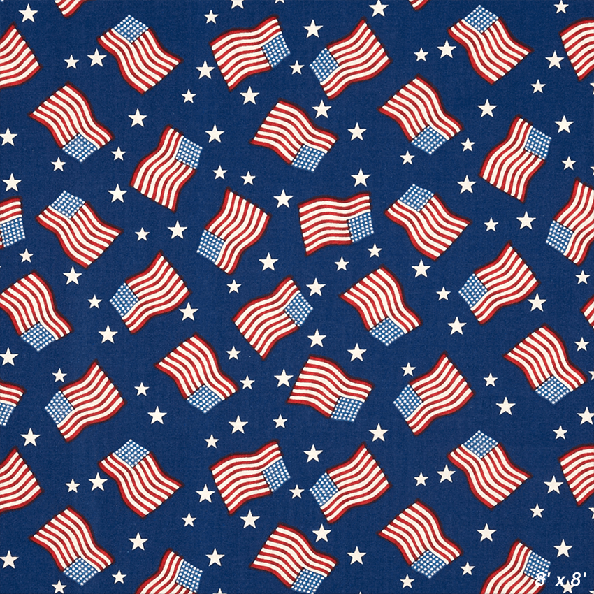 America Flags Patriotic Backdrop For Photo SBH0472