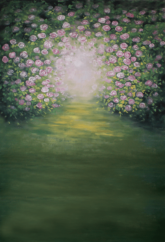 Blurry Flowers Artistic Backdrop for Photography SBH0473