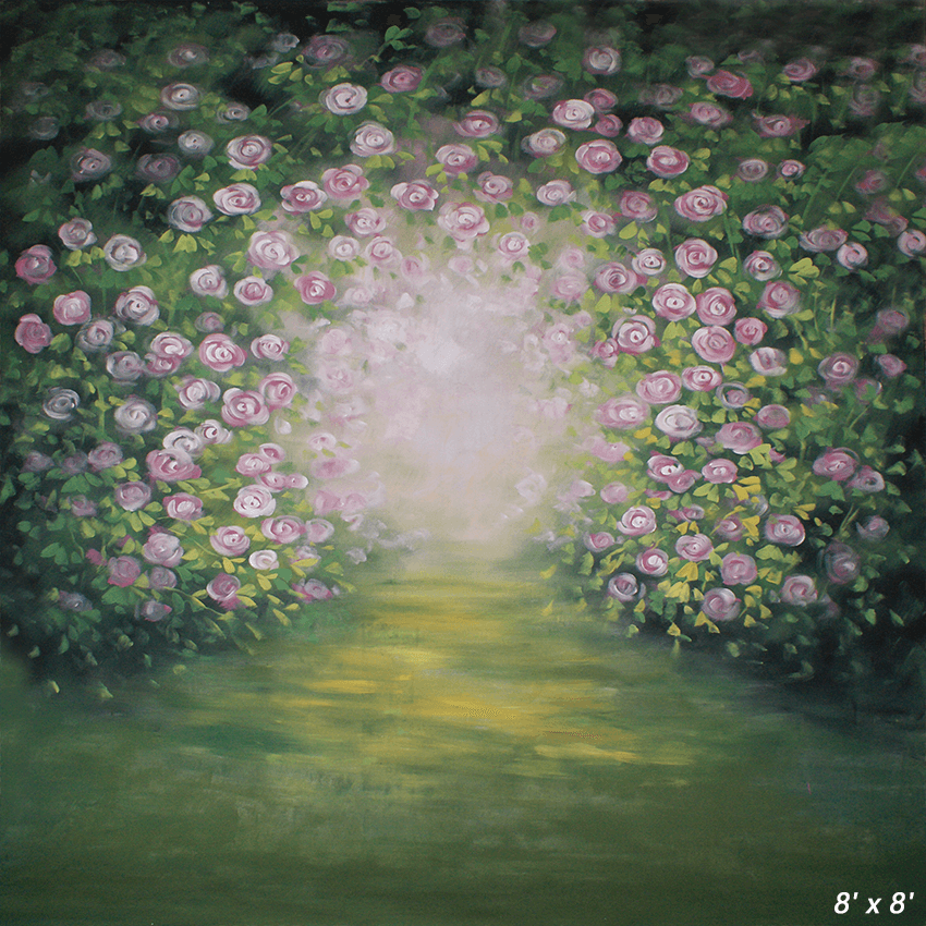 Blurry Flowers Artistic Backdrop for Photography SBH0473