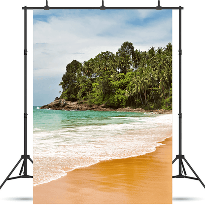 Beautiful Tropical Beach Summer Photo Background SBH0484