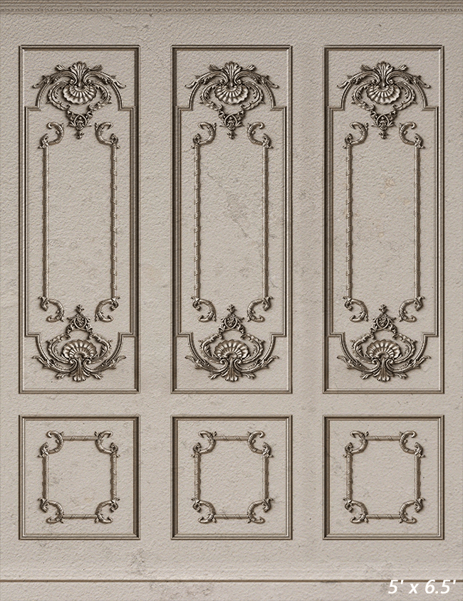 Beige White Classic Interior Wall Backdrop Background SBH0490