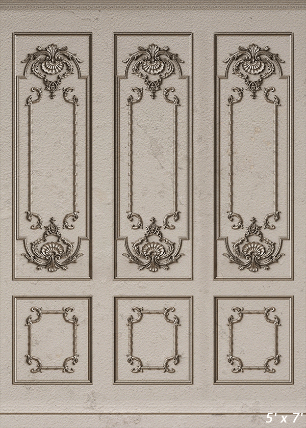 Beige White Classic Interior Wall Backdrop Background SBH0490