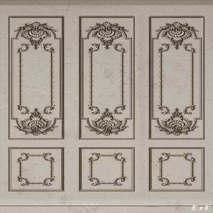 Beige White Classic Interior Wall Backdrop Background SBH0490