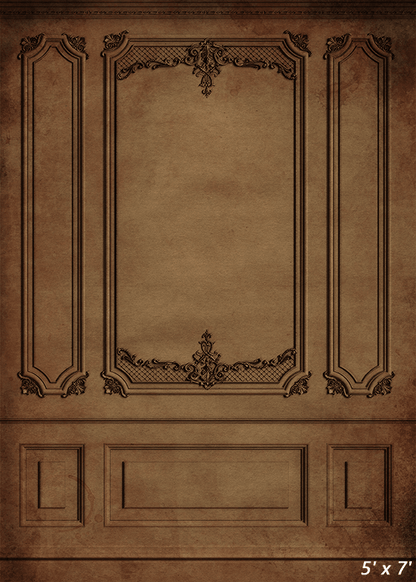 Vintage Brown Interior Wall  Backdrop for Photo SBH0492