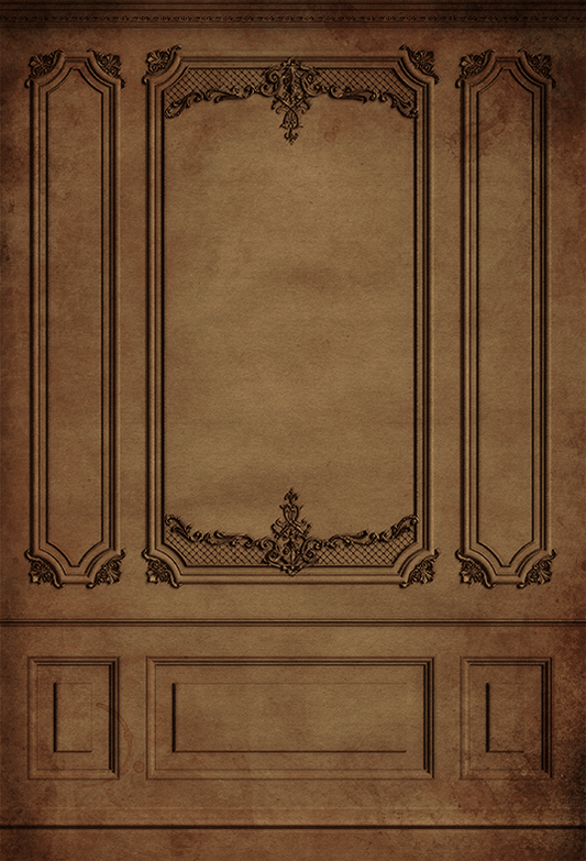 Vintage Brown Interior Wall  Backdrop for Photo SBH0492