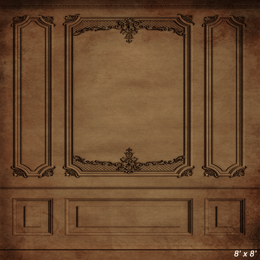 Vintage Brown Interior Wall  Backdrop for Photo SBH0492