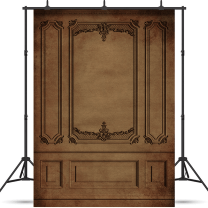 Vintage Brown Interior Wall  Backdrop for Photo SBH0492