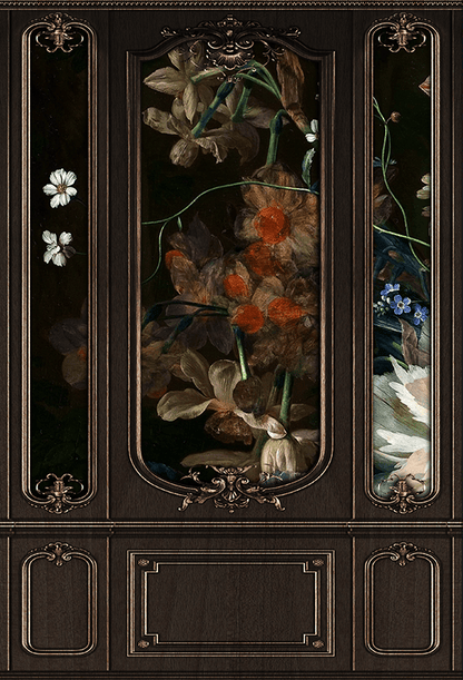 Vintage Flower Interior Wall  Backdrop for Photo SBH0494