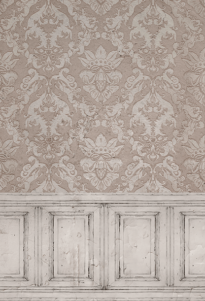 Retro Pink Floral Pattern Fabric Backdrop SBH0500