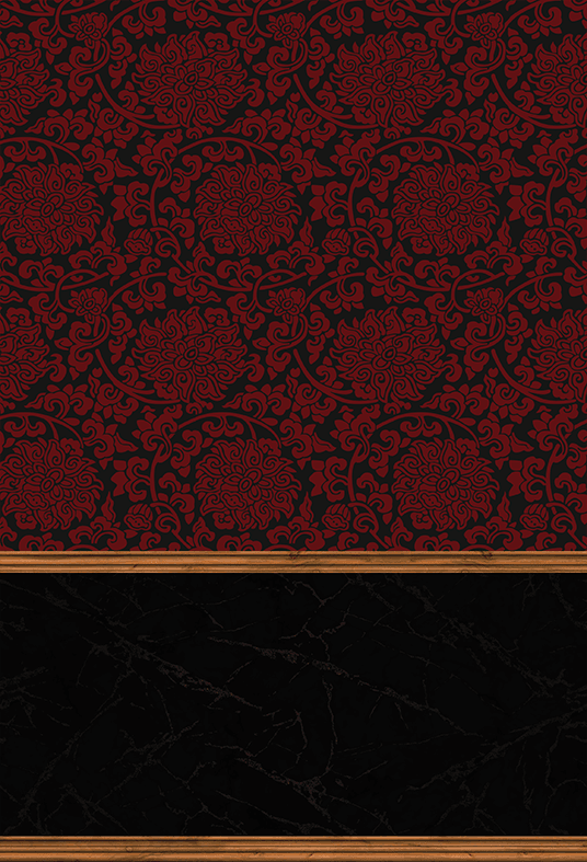 Red Damask Pattern Seamless Backdrop for Photo SBH0504