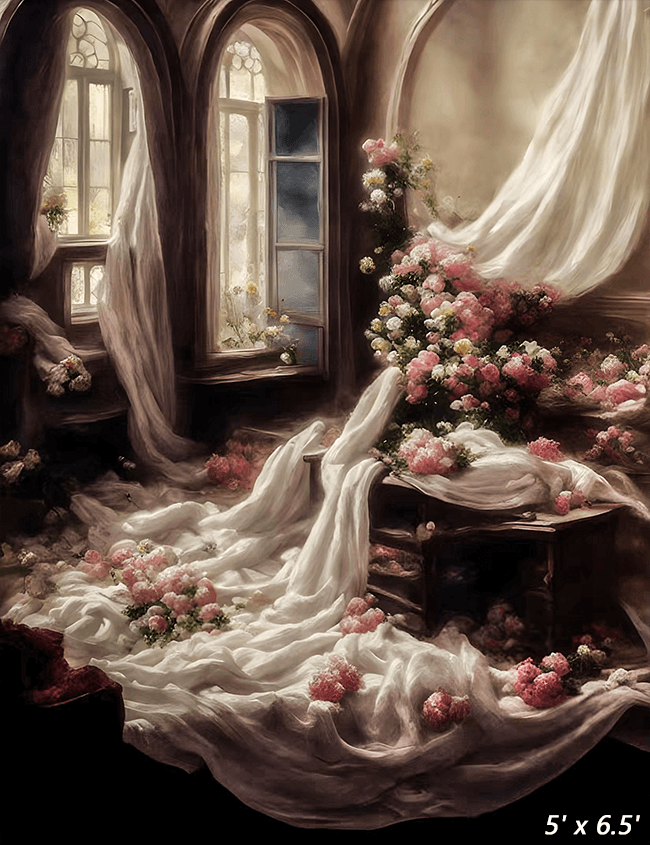 Dreamy Floral Room Background Backdrop for Photo SBH0513