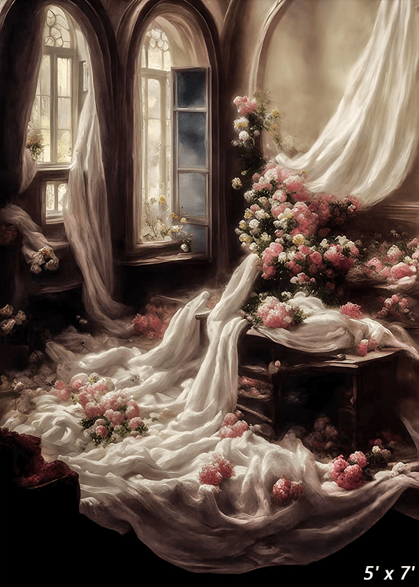 Dreamy Floral Room Background Backdrop for Photo SBH0513