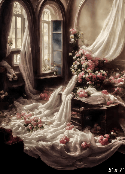 Dreamy Floral Room Background Backdrop for Photo SBH0513