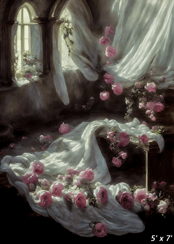 Dreamy Victorian House Background Backdrop SBH0514