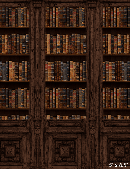 Vintage Book Storage Wall Backdrop Photo Studio SBH0519