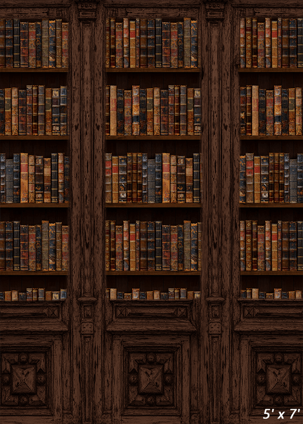 Vintage Book Storage Wall Backdrop Photo Studio SBH0519
