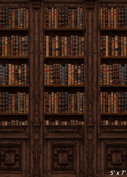 Vintage Book Storage Wall Backdrop Photo Studio SBH0519