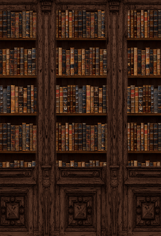 Vintage Book Storage Wall Backdrop Photo Studio SBH0519