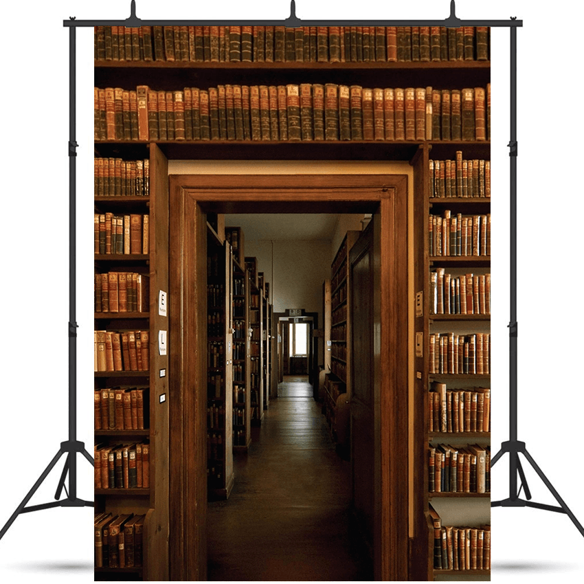 Library Reading Room Shelves Backdrop Background SBH0521