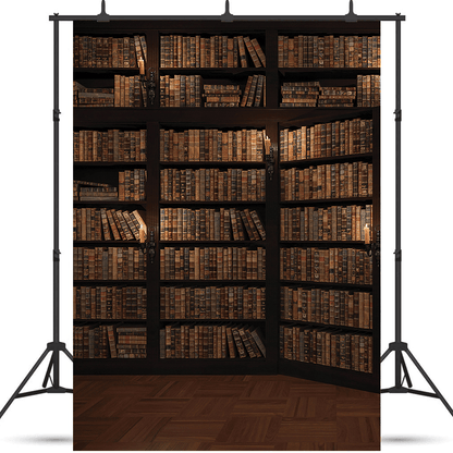 Vintage Library Bookshelf Backdrop for Photo Studio SBH0523