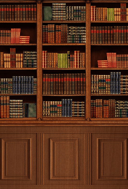 Old Book Cabinet Bookshelf Backdrops for Photo SBH0524