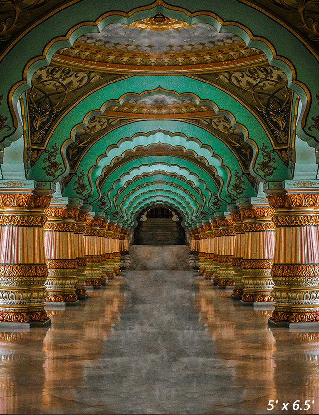 Grand Interiors of Mysore Palace Church Backdrop SBH0530