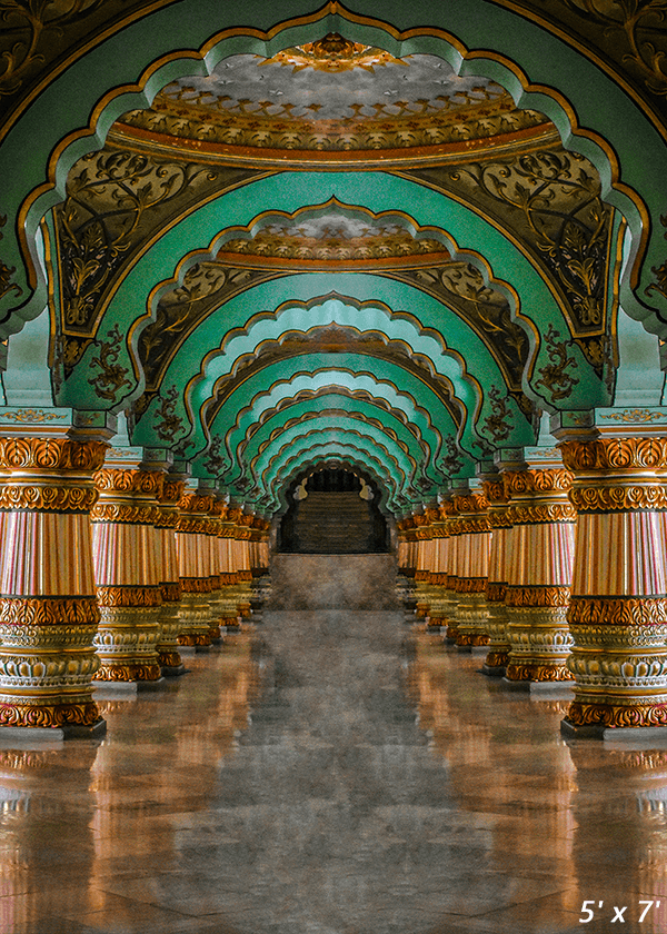 Grand Interiors of Mysore Palace Church Backdrop SBH0530