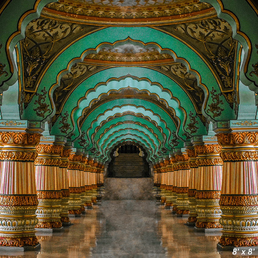 Grand Interiors of Mysore Palace Church Backdrop SBH0530
