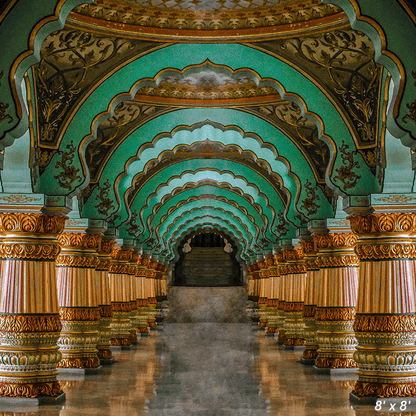 Grand Interiors of Mysore Palace Church Backdrop SBH0530