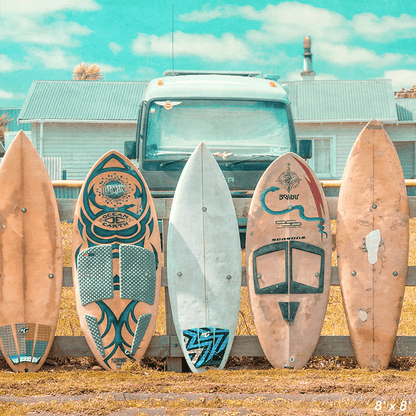 Colorful Surf Boards Fabric Backdrop for Photo SBH0531