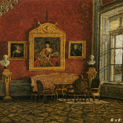 Royal Living Room Art Backdrop for Photo SBH0541